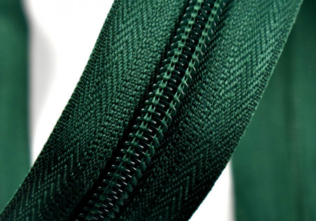 Fermoare nylon detasabil nr. 5 - 80 cm verde