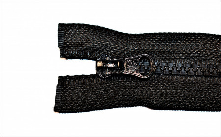 Fermoare plastic detasabile nr. 5 - 70 cm negru