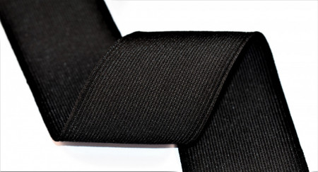 Elastic Moise 40 mm negru - 25 m rola