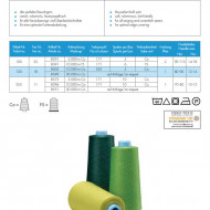 Ata SabaTex 10000 m - 120 Tex C73 - alb