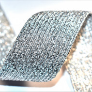 Elastic lurex 40 mm - 10 m rola - argintiu