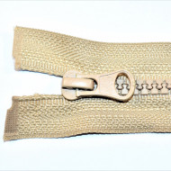 Fermoare plastic detasabile nr. 5 - 60 cm bej