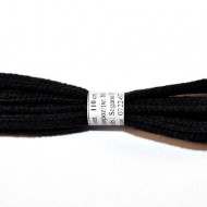 Sireturi bocanci 110 cm - negre - plate
