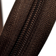 Fermoare nylon detasabil nr. 5 - 50 cm maro inchis