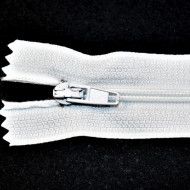 Fermoare nylon fixe nr. 3 - 60 cm alb