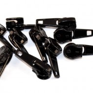 Cursori nr. 5 pentru fermoar nylon - negru