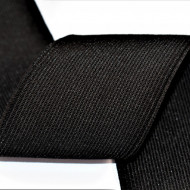 Elastic Moise 80 mm negru - 25 m rola