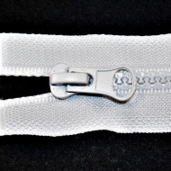 Fermoare plastic detasabile nr. 5 - 70 cm alb