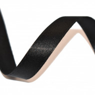 Panglica satin 15 mm - 50 m - negru