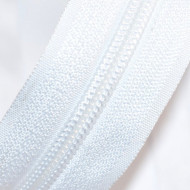 Fermoare nylon detasabil nr. 5 - 60 cm alb