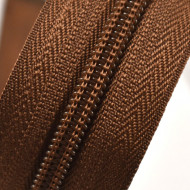 Fermoare nylon detasabil nr. 5 - 60 cm maro