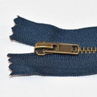 Fermoare metal fixe nr. 4 - 20 cm bleumarin