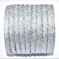 Banda Evelina 6 mm - 100 m rola argintiu