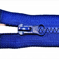 Fermoare plastic detasabile nr. 5 - 50 cm albastru