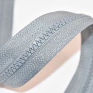 Fermoare plastic detasabile nr. 5 - 80 cm gri deschis