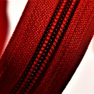 Fermoare nylon detasabil nr. 5 - 60 cm rosu