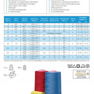 Ata SabaTex 10000 m - 120 Tex C73 - alb