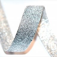 Elastic lurex 20 mm - 10 m rola - argintiu