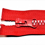 Fermoare plastic detasabile nr. 5 - 80 cm rosu