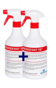 NOSOFAST TB - dezinfectant spuma pentru suprafete 1l - 1 +1 CADOU