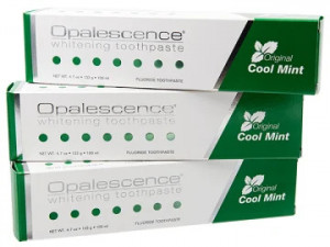 Pachet Grande - Pasta de dinti Opalescence Whitening Cool Mint with Fluoride - 133g * 3 Buc