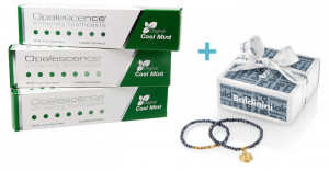 Pachet Grande - Pasta de dinti Opalescence Whitening Cool Mint with Fluoride - 133g * 3 Buc + Cadou