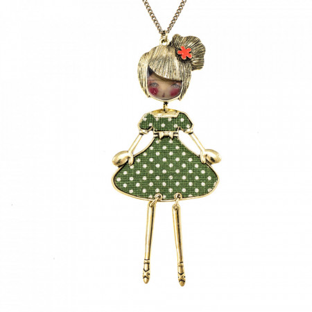 Bambola Americana-Flapper-Green-Verde-700