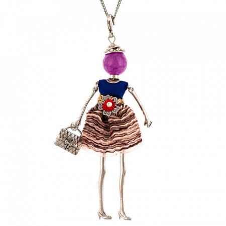Bambola in Stile Nantes-Purple-Multicolor-730