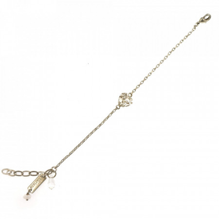 Bratara placata cu rodiu, cu cristale Swarovski, Aura | 4100/2-001RO-Transparent-930