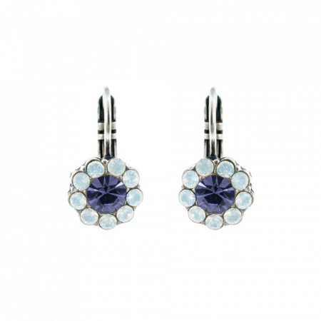 Cercei placati cu Argint 925, cu cristale Swarovski, Flower Power | 1379-803SP6-Multicolor-5510