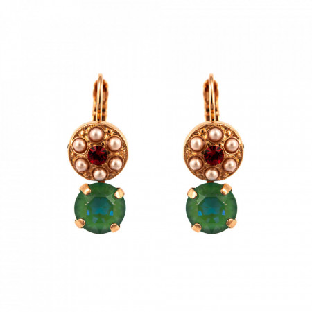 Cercei placati cu Aur roz de 24K, cu cristale originale, Take my Breath Away| 1044/5-1156RG6