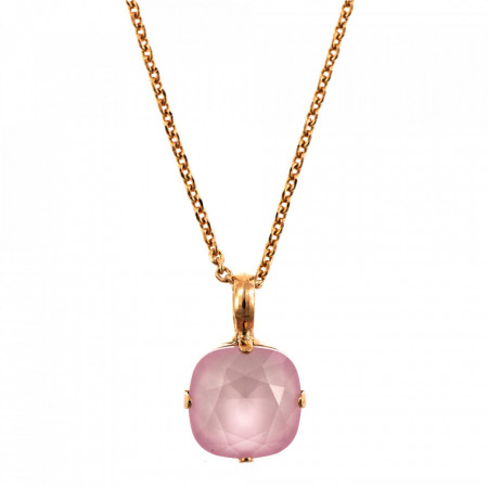 Pandantiv cu lant placat cu Aur roz de 24K, cu cristale Swarovski, Powder Rose | 5326/4-121RG-Roz-6920