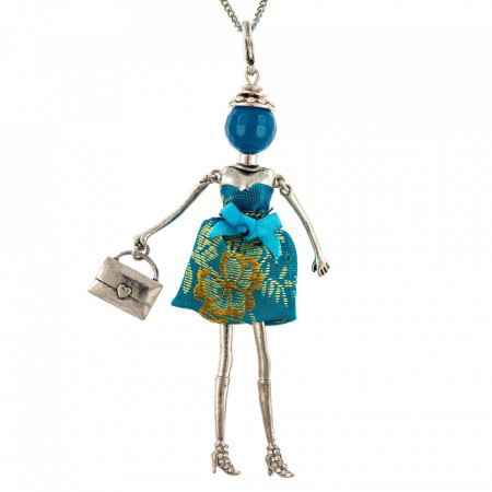Bambola in Stile Torinese-Blue-Albastru-771