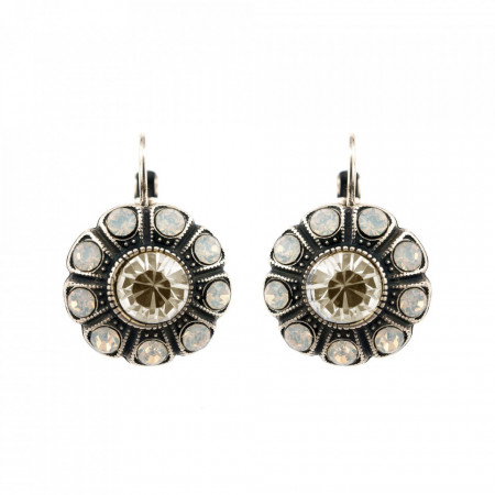 Cercei placati cu Argint 925, cu cristale Swarovski, Forever | 1205-5087SP6-Alb-5511