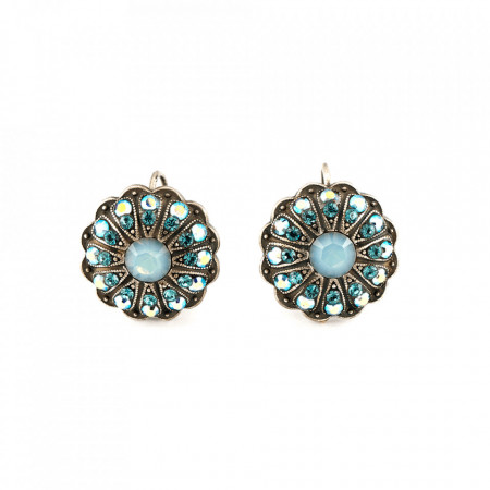 Cercei placati cu Argint 925, cu cristale Swarovski, Periwinkle | 1189-1204SP6-Albastru-5401