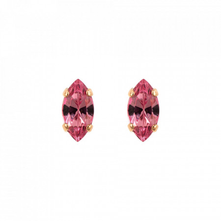 Cercei placati cu Aur roz de 24K, cu cristale Swarovski, Antigua | 1633/51-223RG2-Roz-6171