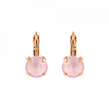 Cercei placati cu Aur roz de 24K, cu cristale Swarovski, Lavender | 1440-121RG6-Roz-5751