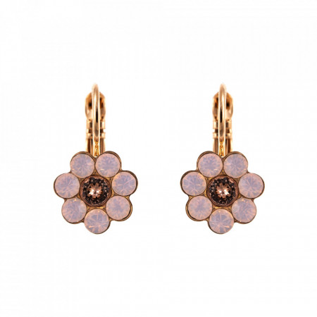 Cercei placati cu Aur roz de 24K, cu cristale Swarovski, Antigua | 1082/2-223-1RG6-Roz-1781
