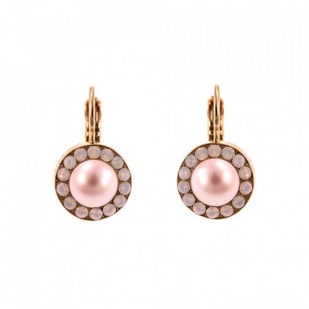 Cercei placati cu Aur roz de 24K, cu cristale Swarovski, Antigua | 1129-223-1RG6-Roz-1981