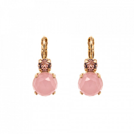 Cercei placati cu Aur roz de 24K, cu cristale Swarovski, California Dreaming | 1062M-14-1RG6-Roz-1621