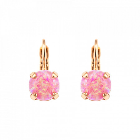 Cercei placati cu Aur roz de 24K, cu cristale Swarovski, Cotton Candy - The Sweet Life | 1440SO-M99RG6-Mov-8901