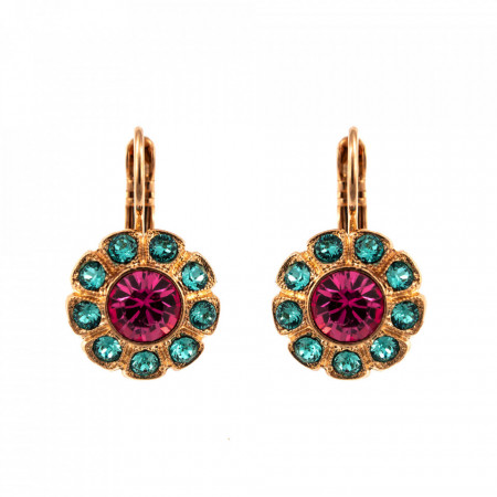 Cercei placati cu Aur roz de 24K, cu cristale Swarovski, Memories of Montmartre | 1131-1146RG6