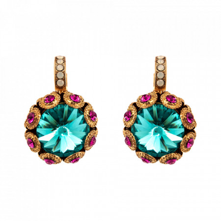 Cercei placati cu Aur roz de 24K, cu cristale Swarovski, Memories of Montmartre | 1386-1146RG6