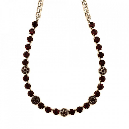 Colier placat cu Argint 925, cu cristale Swarovski, Lady In Red | 3044/1-208208SP-Rosu-6271