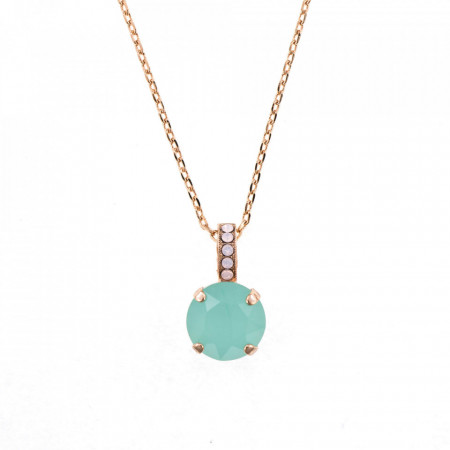 Pandantiv cu lant placat cu Aur roz de 24K, cu cristale Swarovski, California Dreaming | 5056-1067RG-Multicolor-601