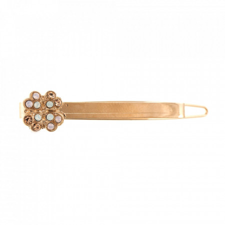 Agrafa de par placata cu Aur roz de 24K, cu cristale Swarovski, Tiara Day | 9012-2333RG-Multicolor-6192