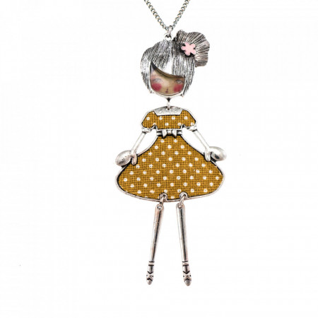 Bambola Americana-Flapper-Mustard-Galben-702