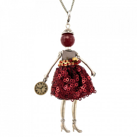 Bambola in Stile Los Angeles-Brillare-Red-Rosu-782