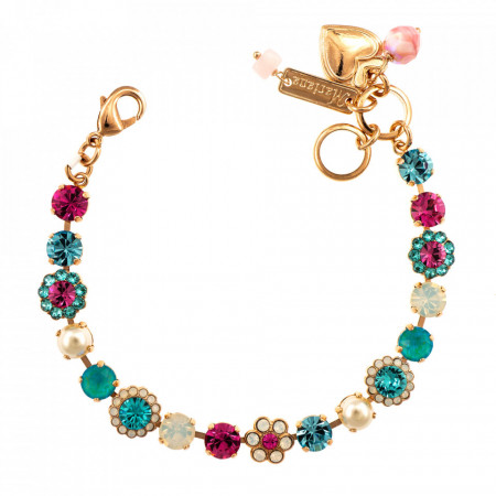 Bratara placata cu Aur roz de 24K, cu cristale Swarovski, Memories of Montmartre | 4173/3-1146RG