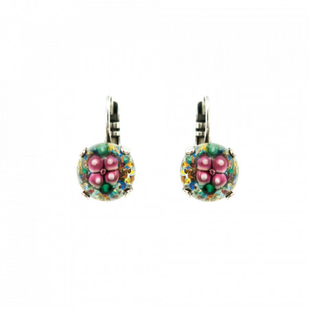 Cercei placati cu Argint 925, cu cristale Swarovski, California Dreaming | 1445-01749SP6-Multicolor-6012